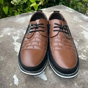 Chaussures à Lacets en Cuir Derby Mariage Oxford Business Brogues - Homme - Noir Noir - Chaussures